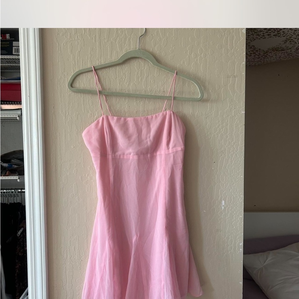BEGINNING BOUTIQUE Pink Spaghetti Strap Dress